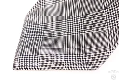 Black & White Prince of Wales Check Silk Tie