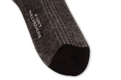 Black & White Shadow Stripe Lightweight Cotton Socks