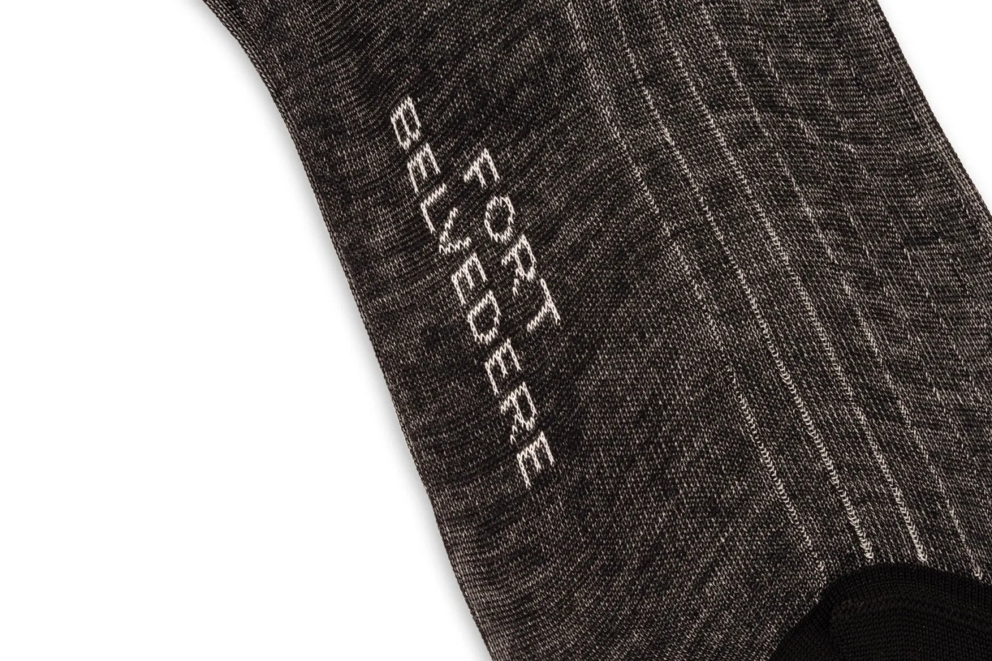 Black & White Shadow Stripe Lightweight Cotton Socks