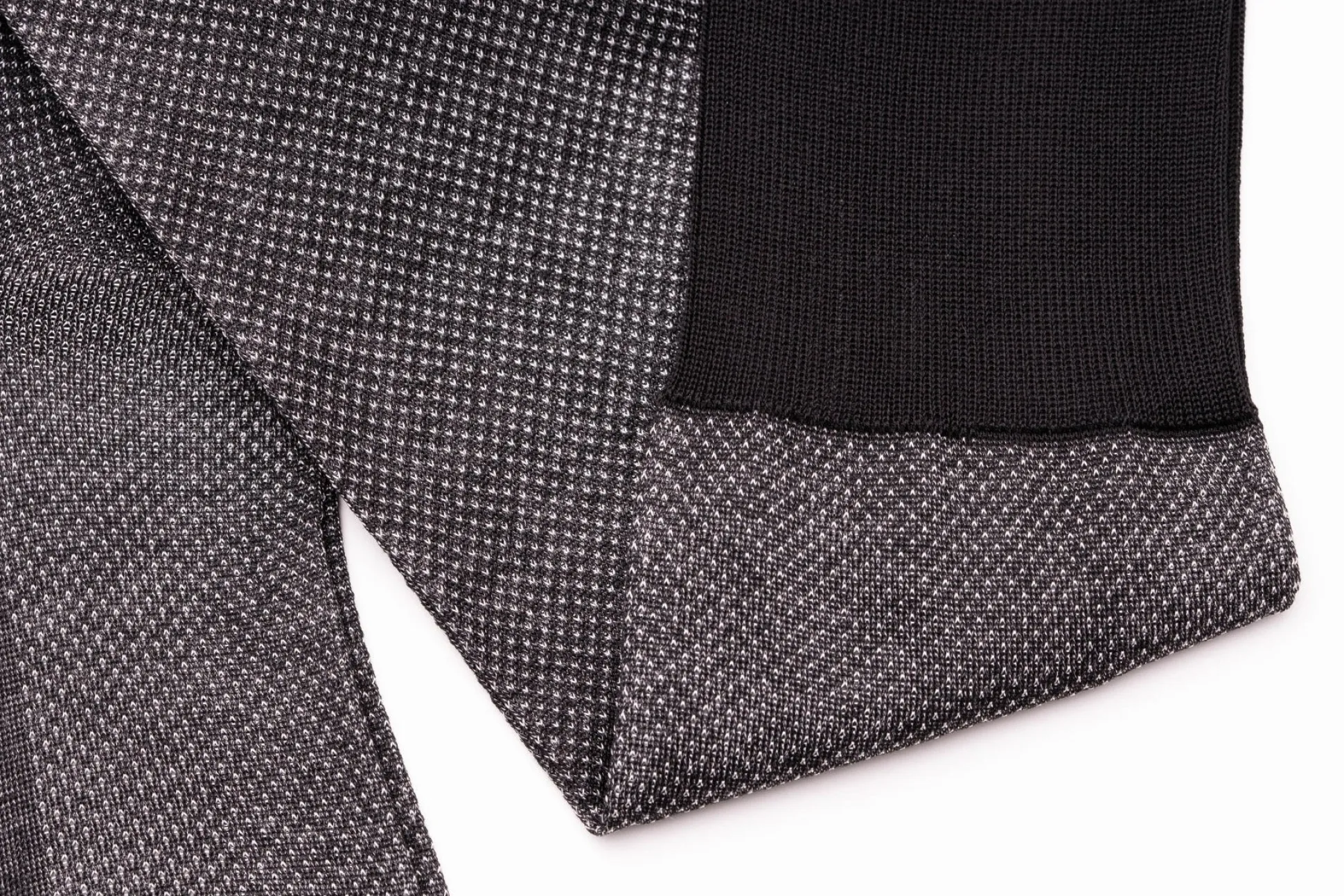 Black & White Two-Tone Formal Socks