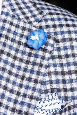 Blue Delphinium Boutonnière Flower