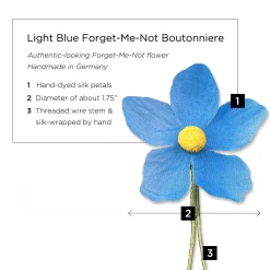 Blue Forget-Me-Not Boutonnière Flower