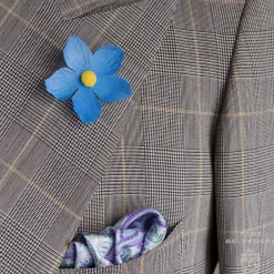 Blue Forget-Me-Not Boutonnière Flower