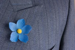 Blue Forget-Me-Not Boutonnière Flower