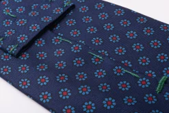 Blue Macclesfield Neats Madder Silk Tie