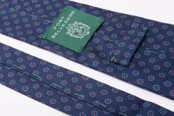 Blue Macclesfield Neats Madder Silk Tie