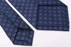 Blue Macclesfield Neats Madder Silk Tie
