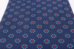 Blue Macclesfield Neats Madder Silk Tie