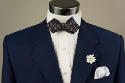 Blue Neats Madder Silk Bow Tie