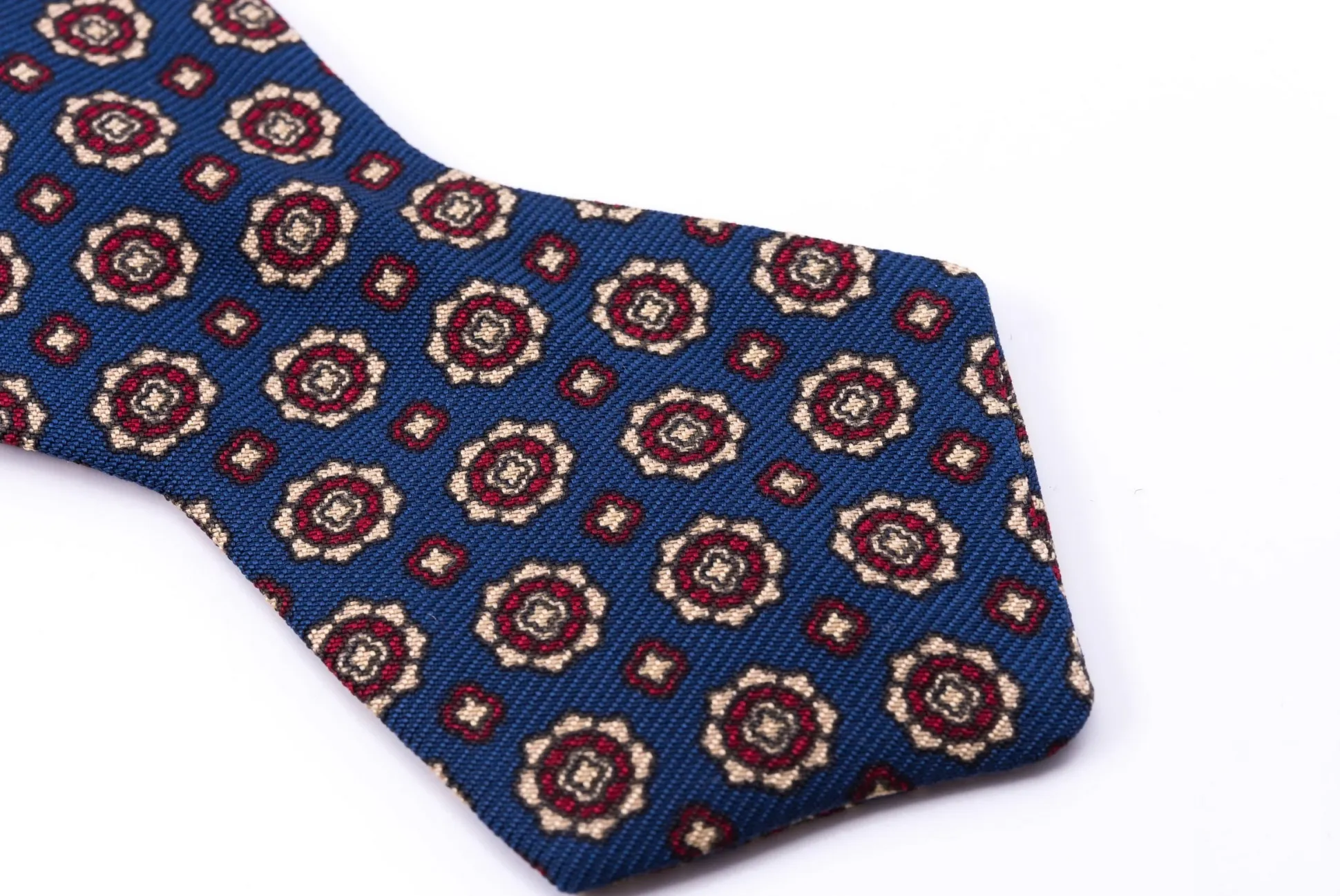 Blue Neats Madder Silk Bow Tie