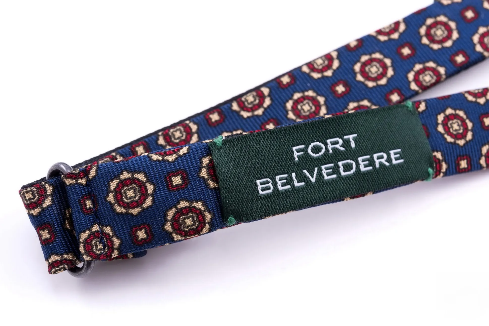 Blue Neats Madder Silk Bow Tie