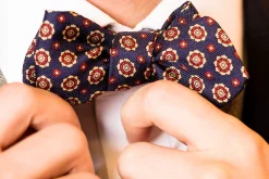 Blue Neats Madder Silk Bow Tie