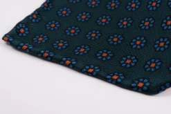 Bottle Green Macclesfield Neats Madder Silk Tie