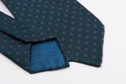 Bottle Green Macclesfield Neats Madder Silk Tie