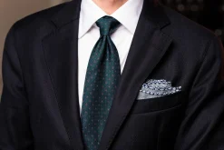 Bottle Green Macclesfield Neats Madder Silk Tie