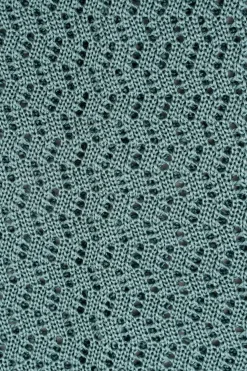 Brazilian Blue Cactus Zigzag Silk Knit Tie