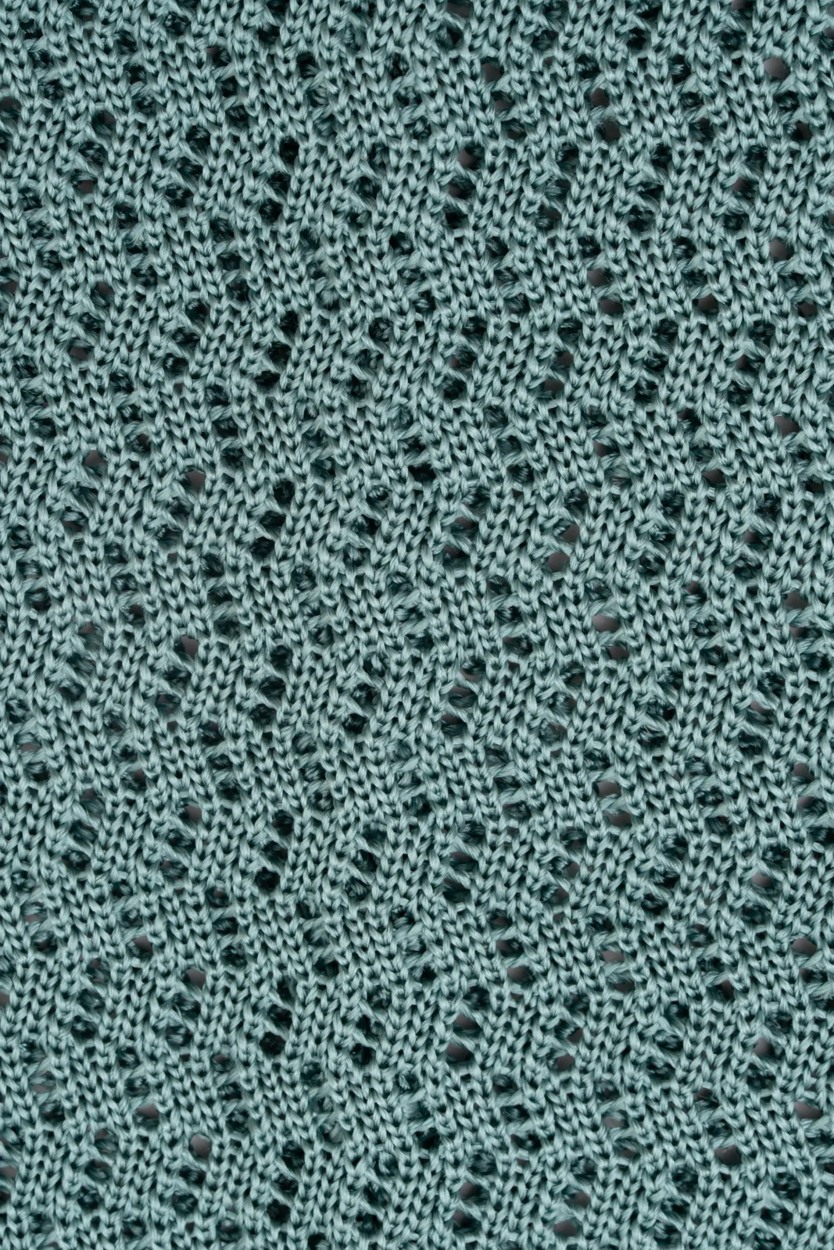 Brazilian Blue Cactus Zigzag Silk Knit Tie