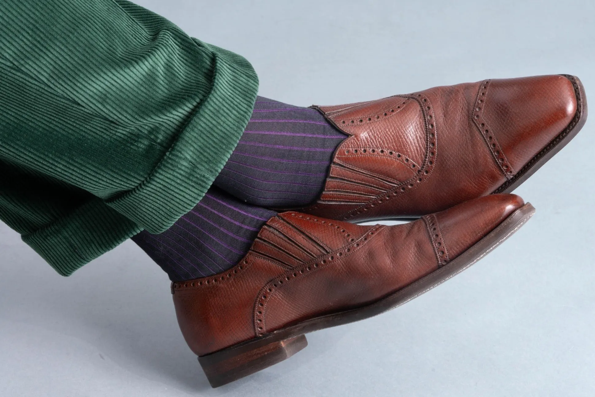 British Racing Green Stancliffe Corduroy Trousers