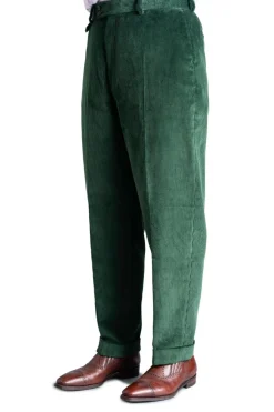 British Racing Green Stancliffe Corduroy Trousers