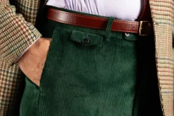 British Racing Green Stancliffe Corduroy Trousers