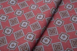 Bronze Paisley & Diamond Double Sided Scarf