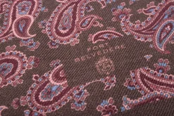 Bronze Paisley & Diamond Double Sided Scarf