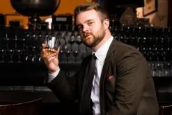 Brown Diamond Wool Challis Tie