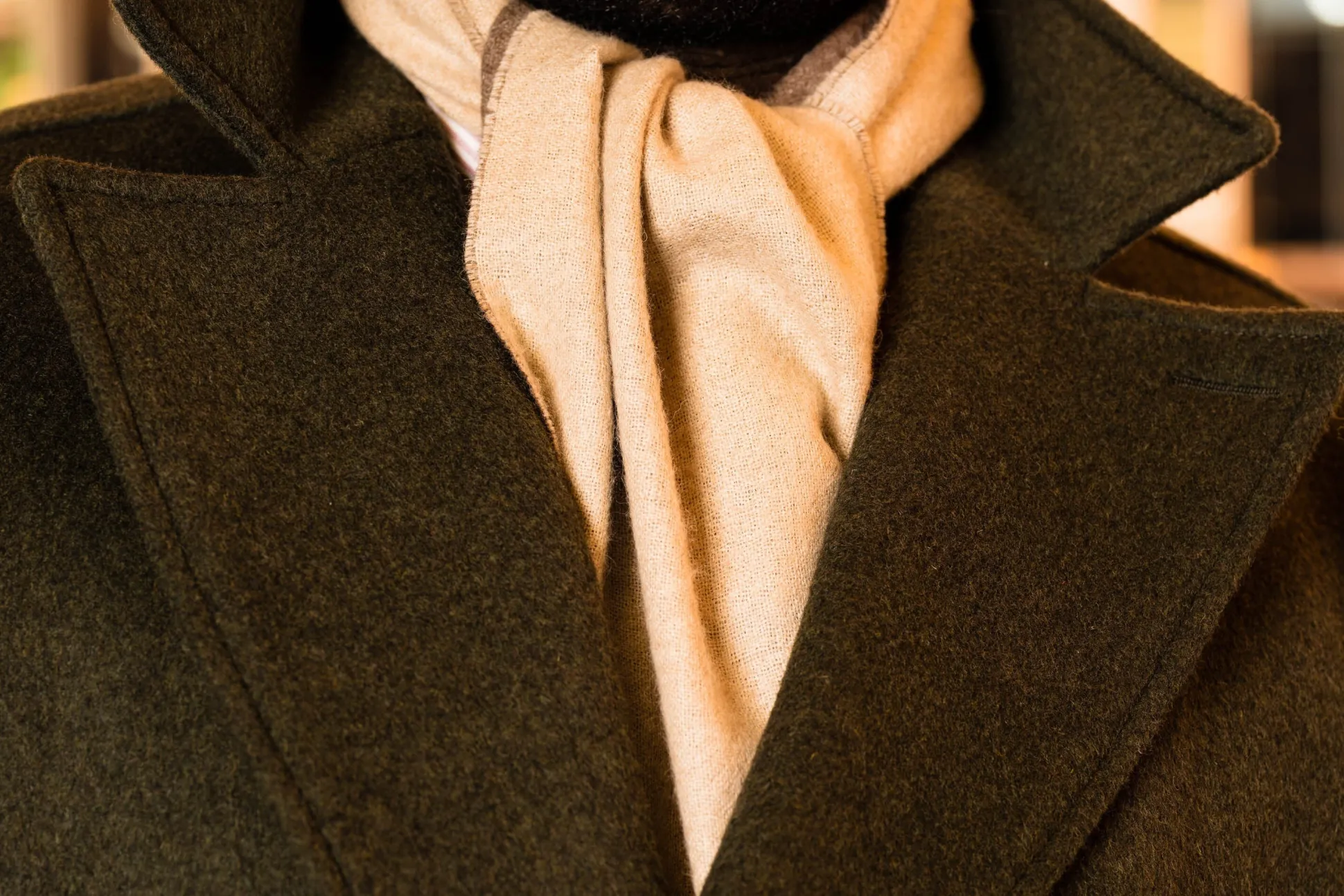 Brown & Oatmeal Double Sided Alpaca Scarf