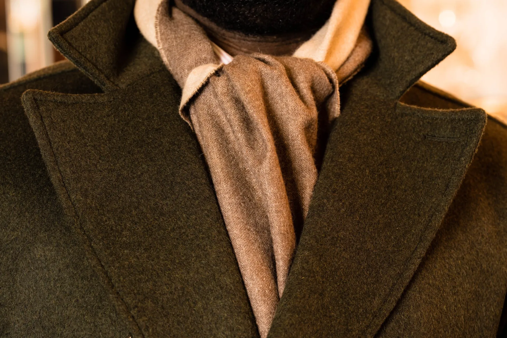 Brown & Oatmeal Double Sided Alpaca Scarf