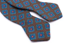 Brown Wool Challis Bow Tie