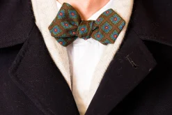 Brown Wool Challis Bow Tie