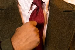 Burgundy Grenadine Silk Tie