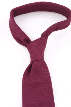 Burgundy Grenadine Silk Tie