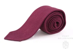 Burgundy Grenadine Silk Tie