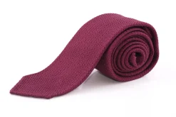 Burgundy Grenadine Silk Tie