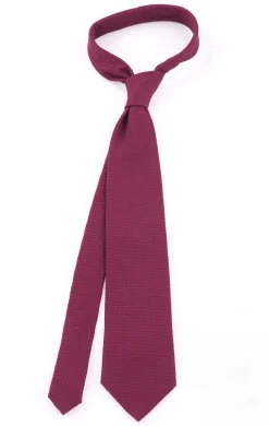 Burgundy Grenadine Silk Tie