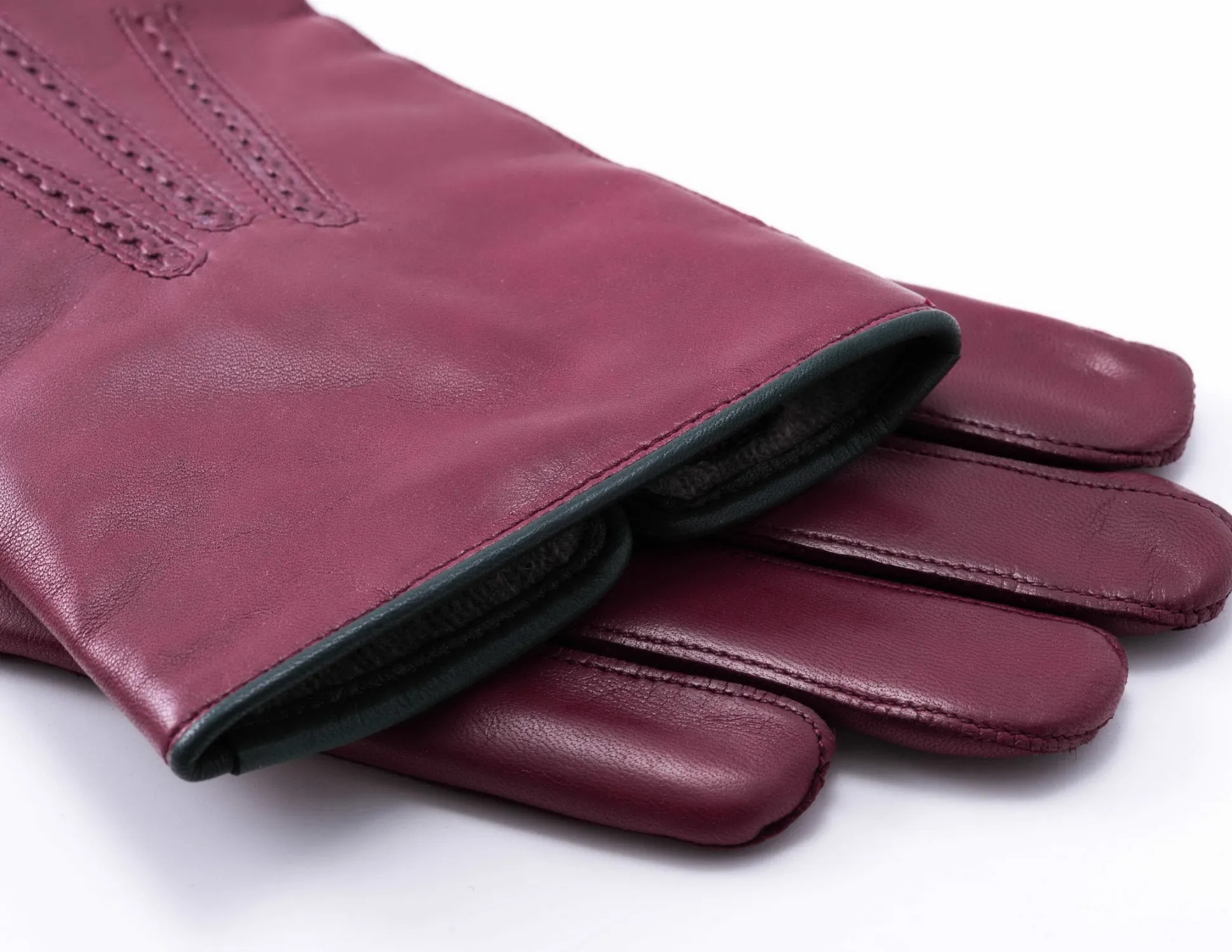 Burgundy Lamb Nappa Leather Dress Gloves