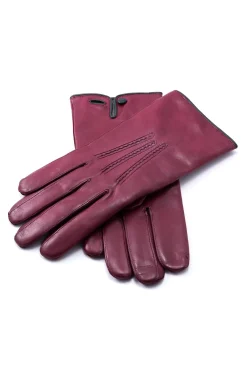 Burgundy Lamb Nappa Leather Dress Gloves