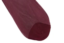 Burgundy Silk Formal Socks
