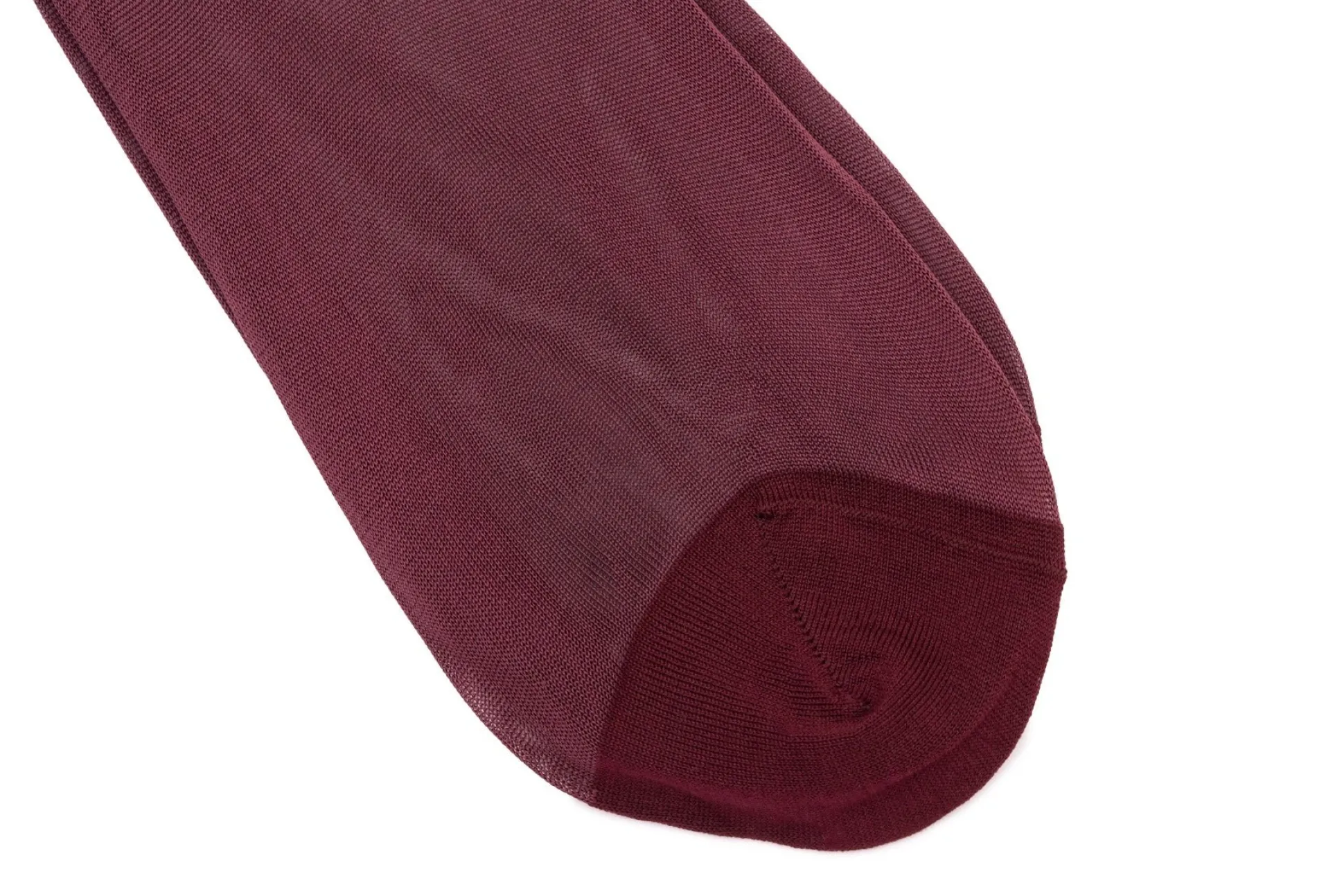 Burgundy Silk Formal Socks