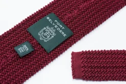 Burgundy Silk Knit Tie