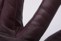 Burgundy Touchscreen Lamb Nappa Leather Dress Gloves