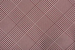 Burgundy & White Prince of Wales Check Silk Tie