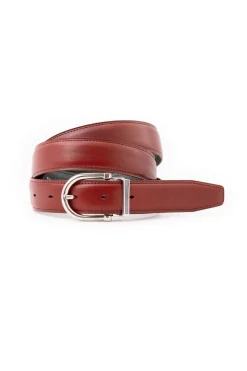 Burnt Umber Vegetable Tanned Leather Belt