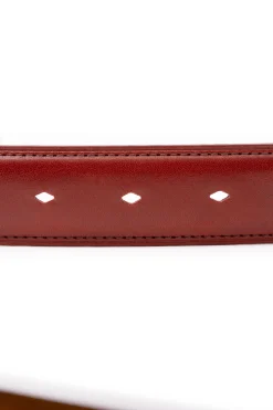 Burnt Umber Vegetable Tanned Leather Belt