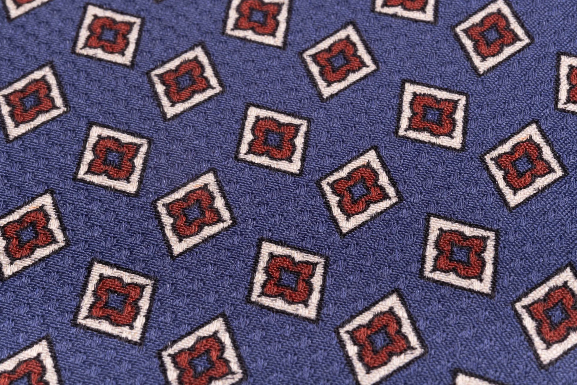 Butcher Blue Jacquard Woven Bow Tie
