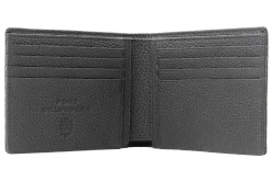 8 Card Classic Bifold Wallet in Black Togo Calf Leather