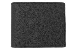 8 Card Classic Bifold Wallet in Black Togo Calf Leather