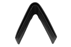 8 Card Classic Bifold Wallet in Black Togo Calf Leather