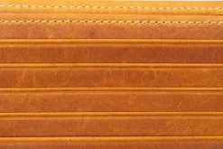 8 Card Classic Bifold Wallet in Vintage Gold Full-Grain Americana Leather